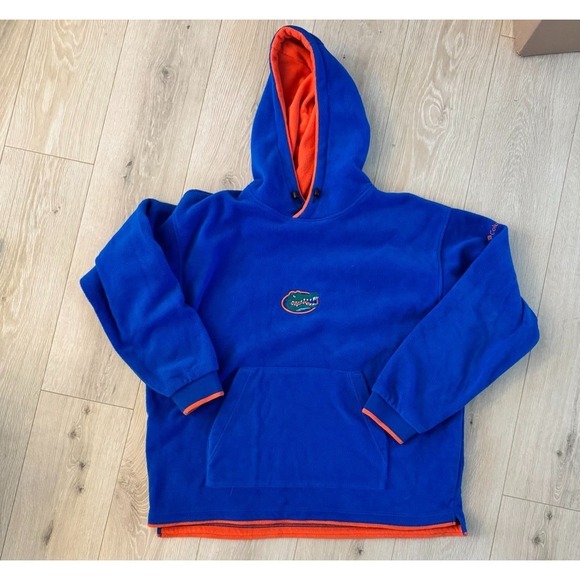 Columbia Tops - Columbia Florida Gators Fleece Hoodie Blue Orange Men's L NCAA Embroidered
